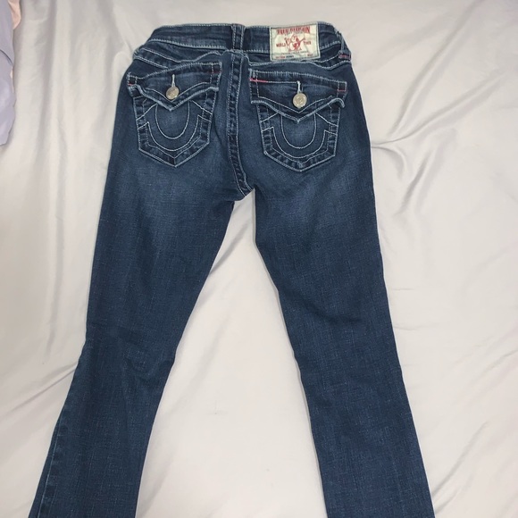 TRUE RELIGION BLUE RIPPED JEANS - Picture 3 of 4